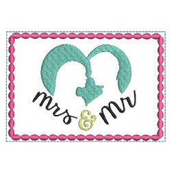 ITH - Postkarte Mr. & Mrs. Silhouette 2